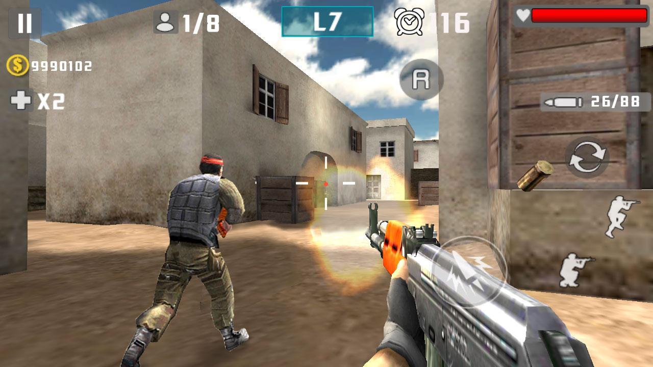 Gun Shot Fire War Game Screenshot