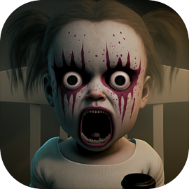 Baby in Pink Horror House Game