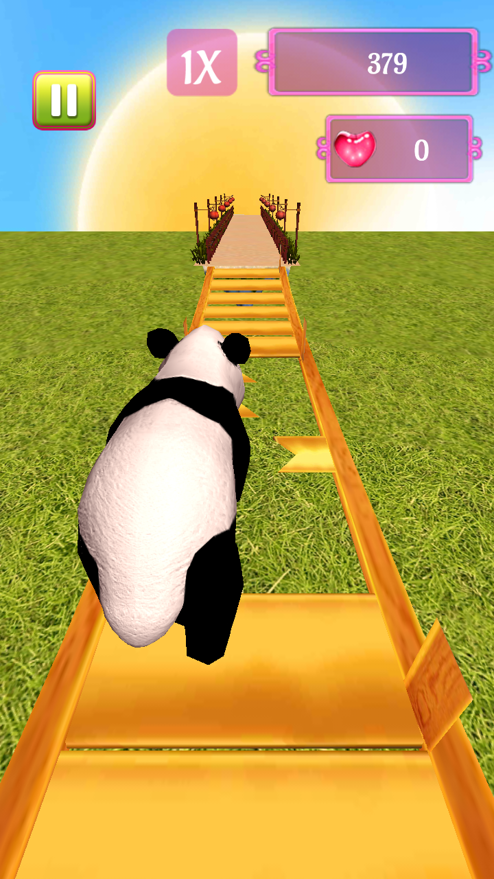 My Little Baby Panda Runner Game Screenshot