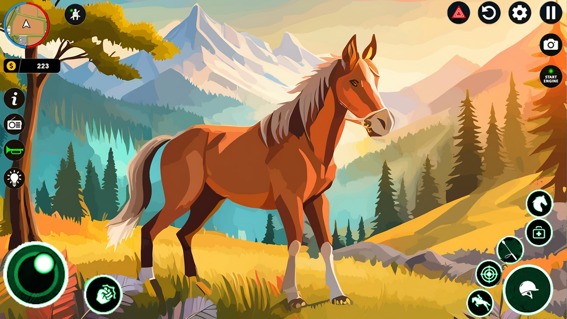 Equestrian Wild Horse Riding Game Screenshot