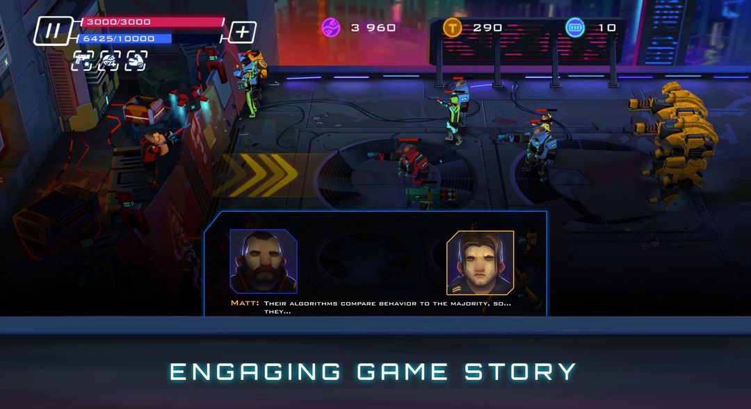 Uprising: Cyberpunk 3D Action Game ภาพหน้าจอเกม