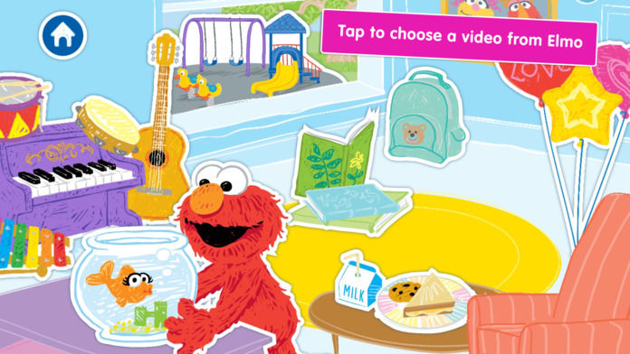 Screenshot of A Busy Day for Elmo: Sesame Street Video Calls
