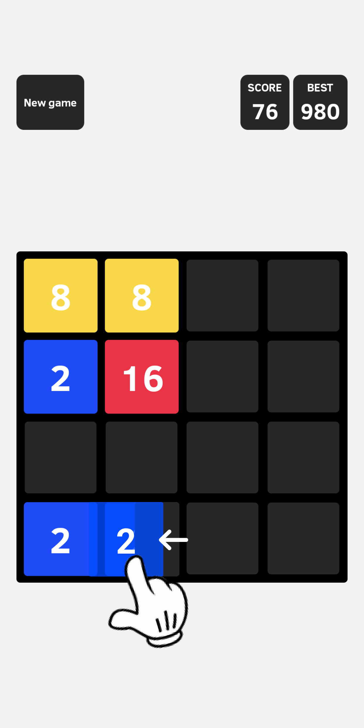 Merge Numbers Game Screenshot