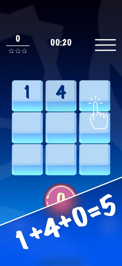Screenshot of 555 - Numbers Puzzle Game