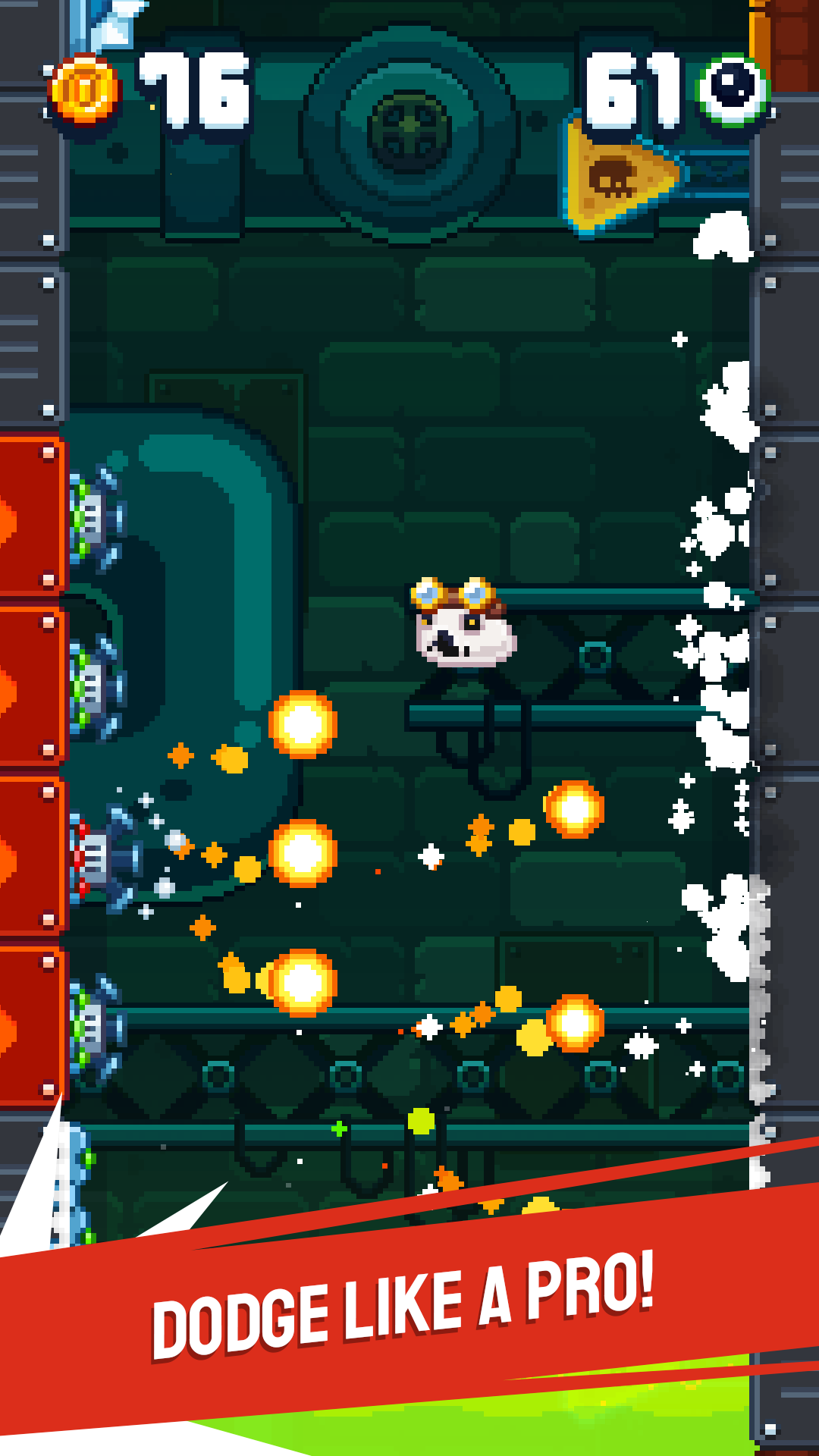 Blobout - Endless Platformer Game Screenshot