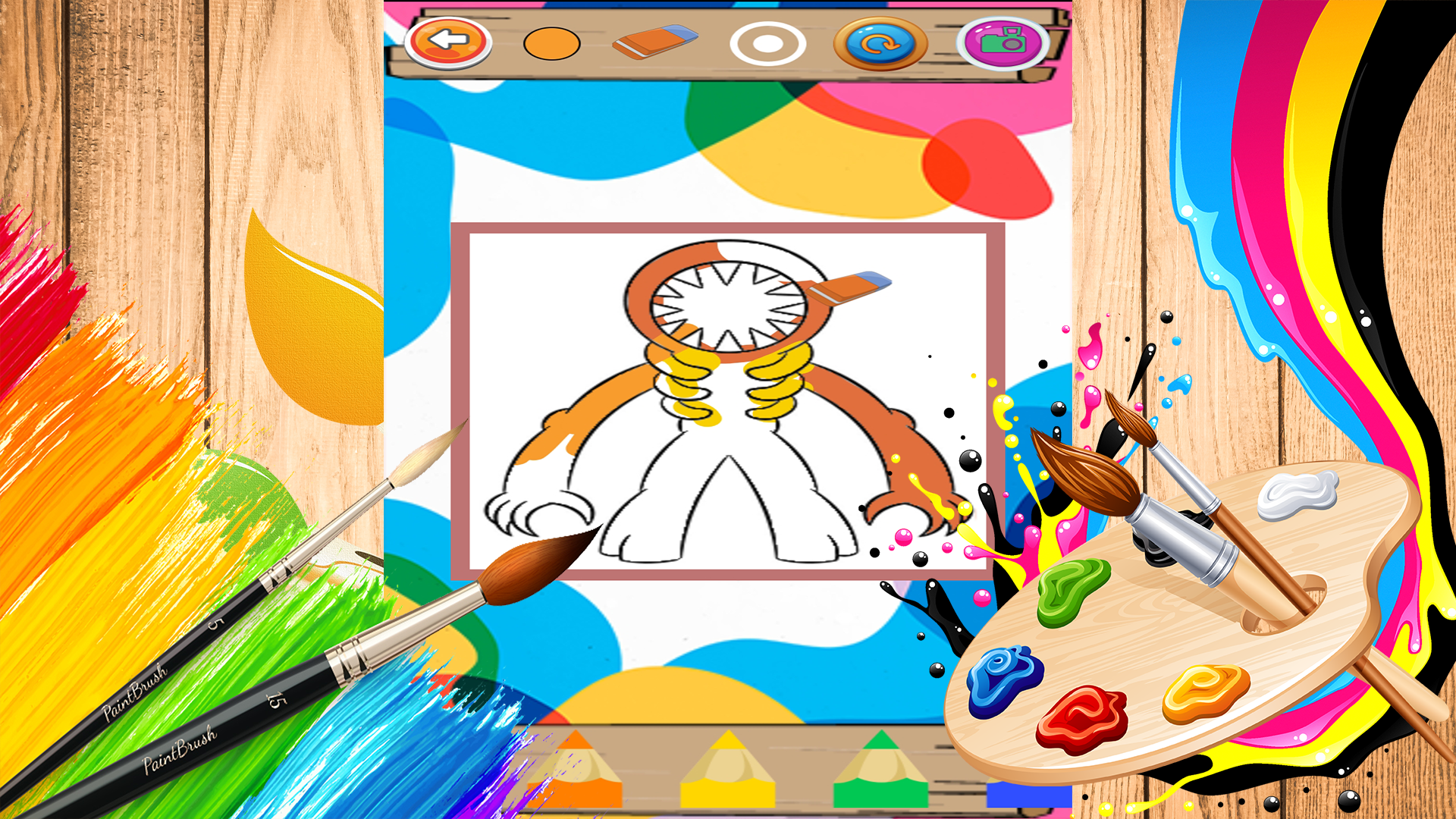 Doors 2 Coloring Book Game Game Screenshot