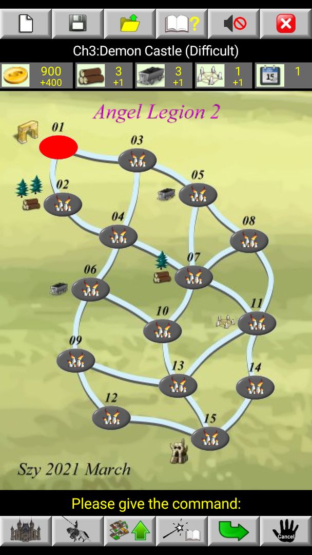 Screenshot of Angel Legion 2 (strategy game)