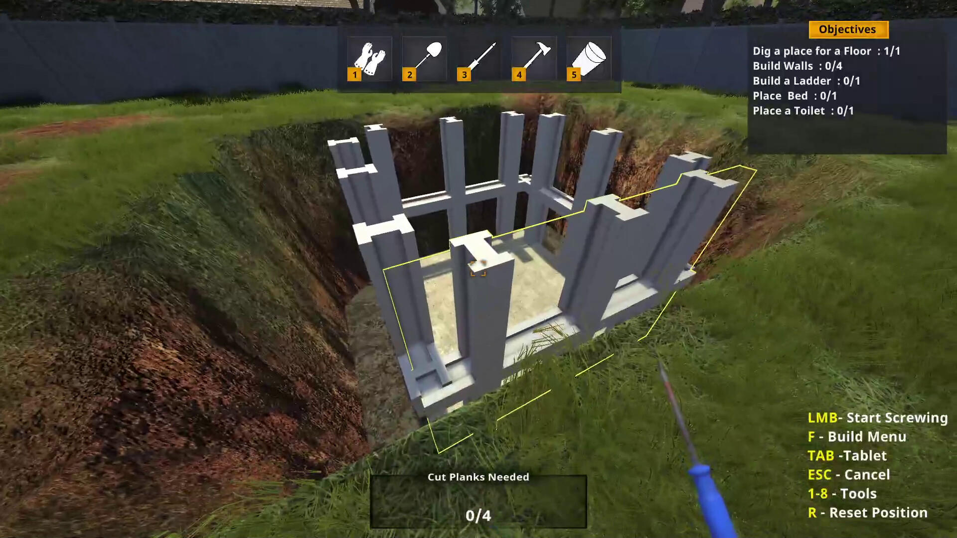 Screenshot of Bunker Builder Simulator