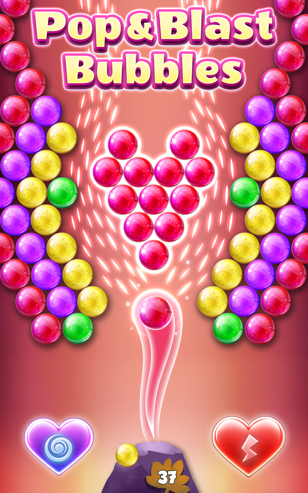 Screenshot of Love Bubbles