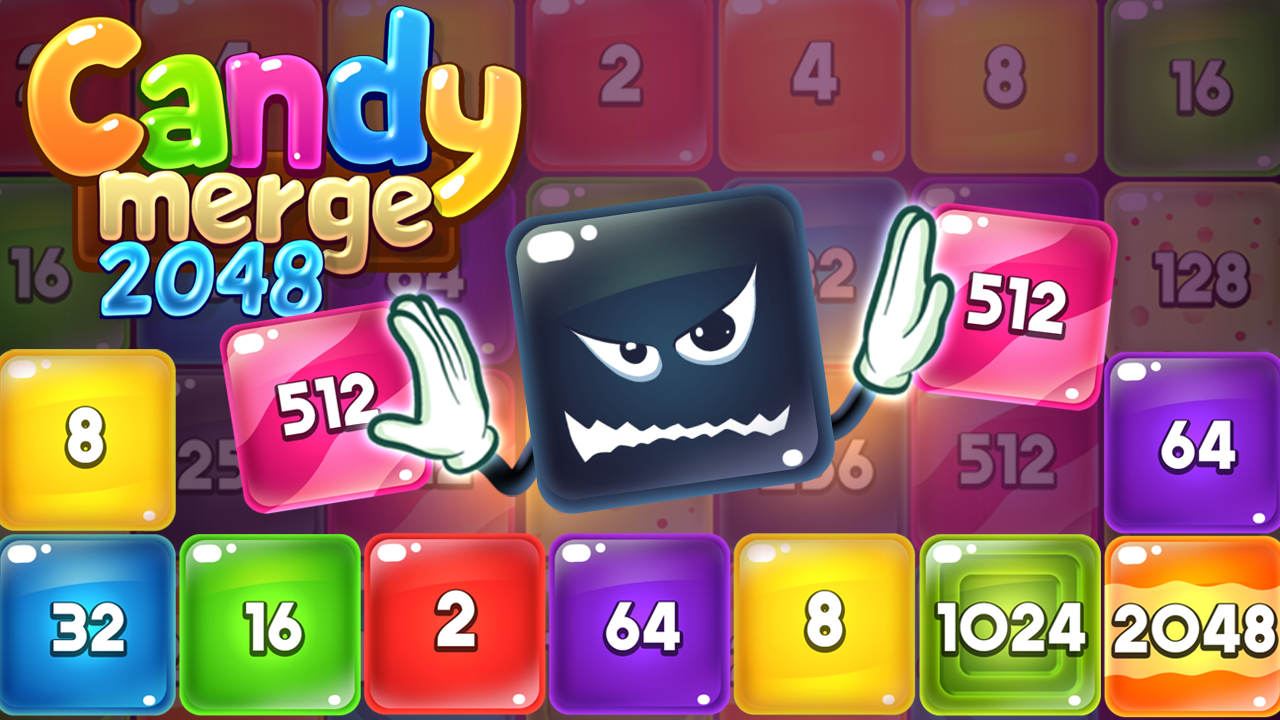Candy merge 2048 Game Screenshot