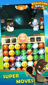 💥Match 3 Battle Quest- Barnyard Bash Game Screenshot