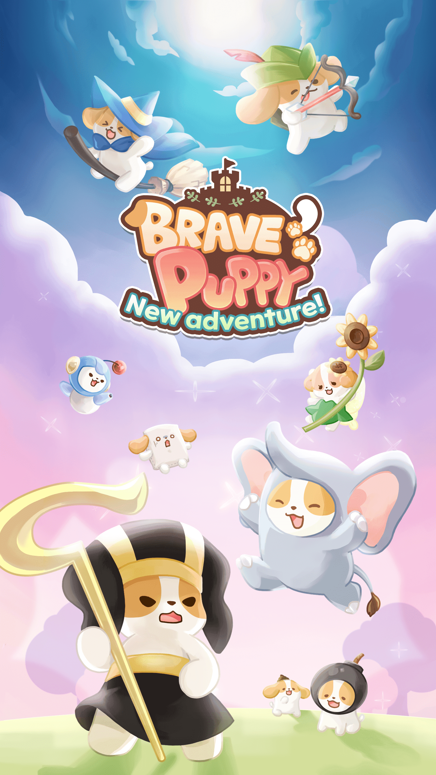 Скриншот игры Brave Puppy : NA Idle RPG