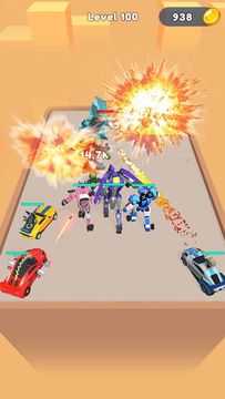 Merge Robot Master: Car Games Game Screenshot
