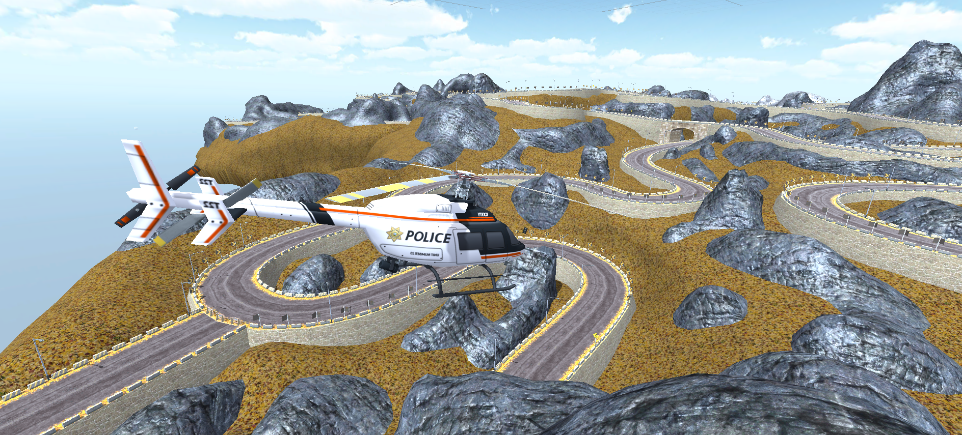 Helicopter Flight Game Game Screenshot