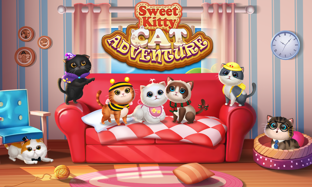 Screenshot 1 of Kitten Party Cat Home Decorate 1.9.1