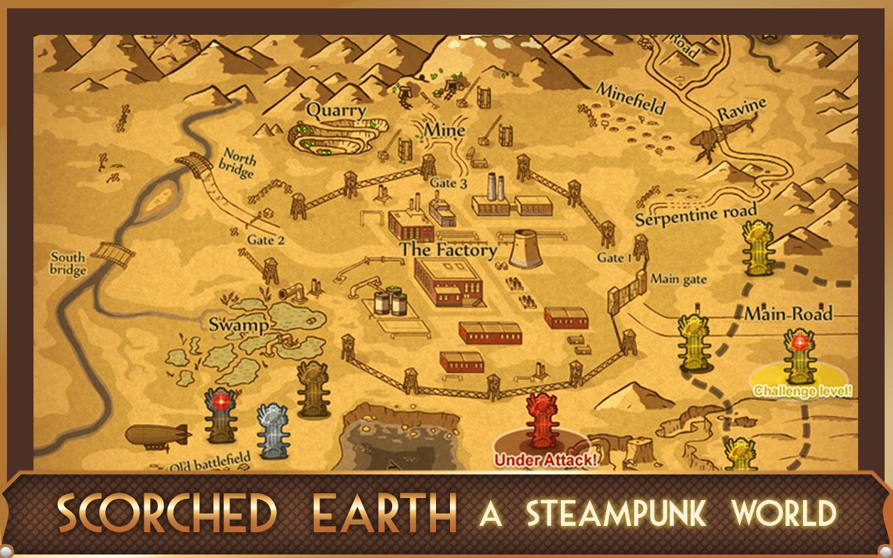 Steampunk Tower Game Screenshot