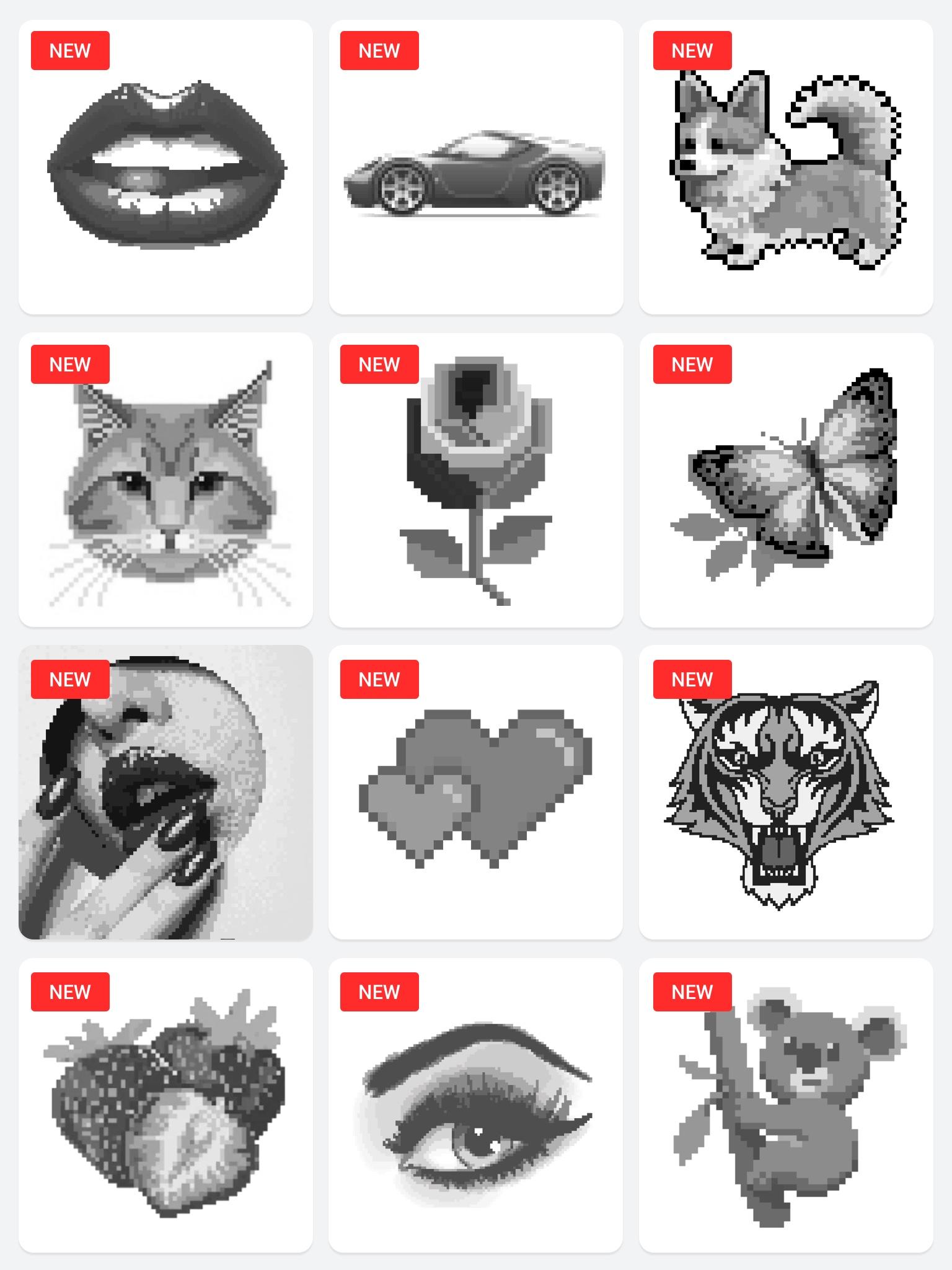 Draw.ly: 숫자로 색칠하기 게임 스크린샷