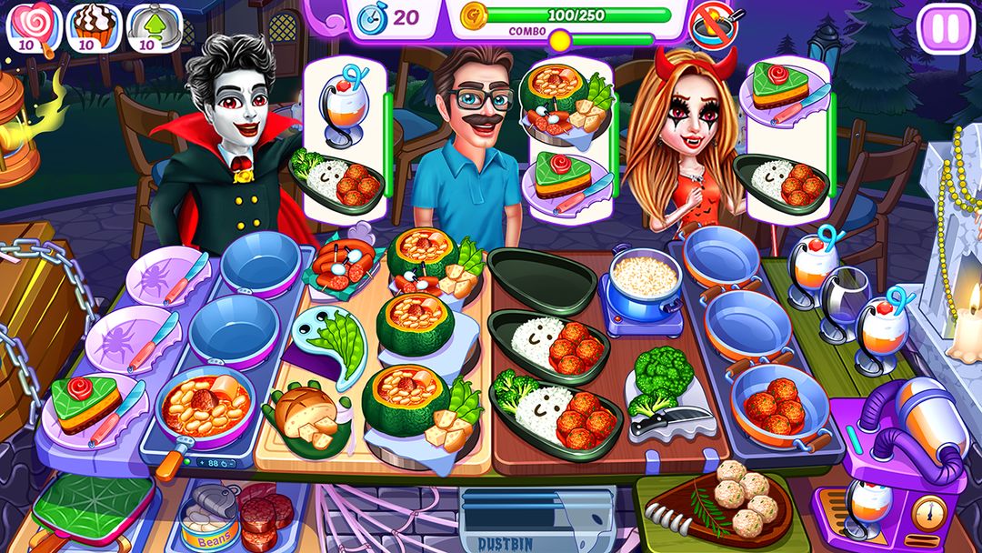Halloween Madness Cooking Game ภาพหน้าจอเกม