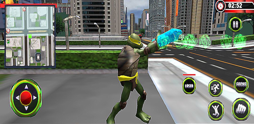 Screenshot of Turtle Hero Rope : Flying War