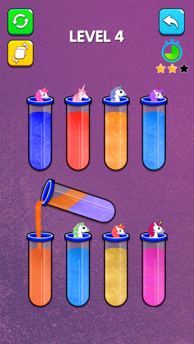 Glitter Color Sort Puzzle Game Screenshot