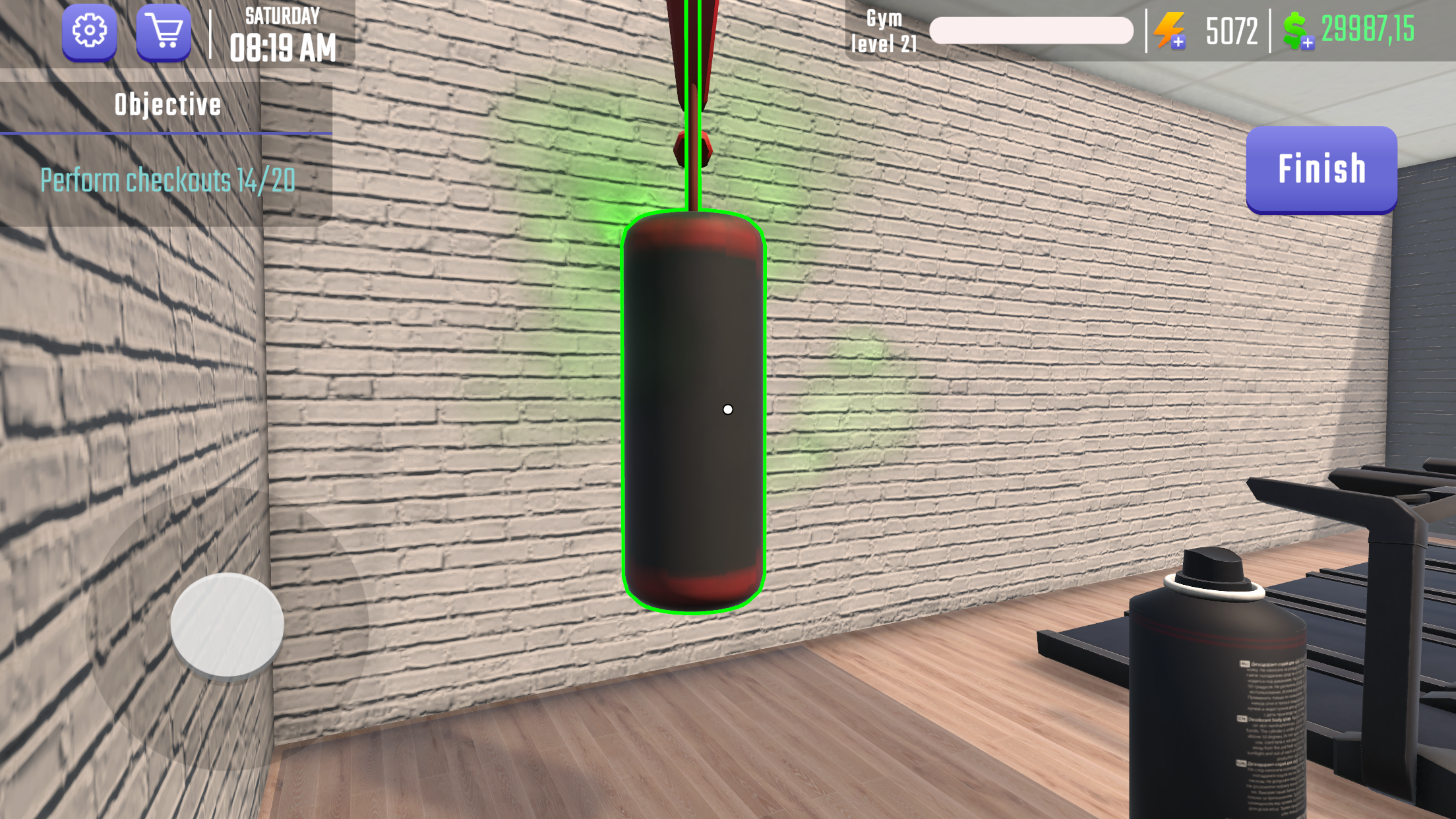 Gym Simulator 3D Fitness Store Game Screenshot