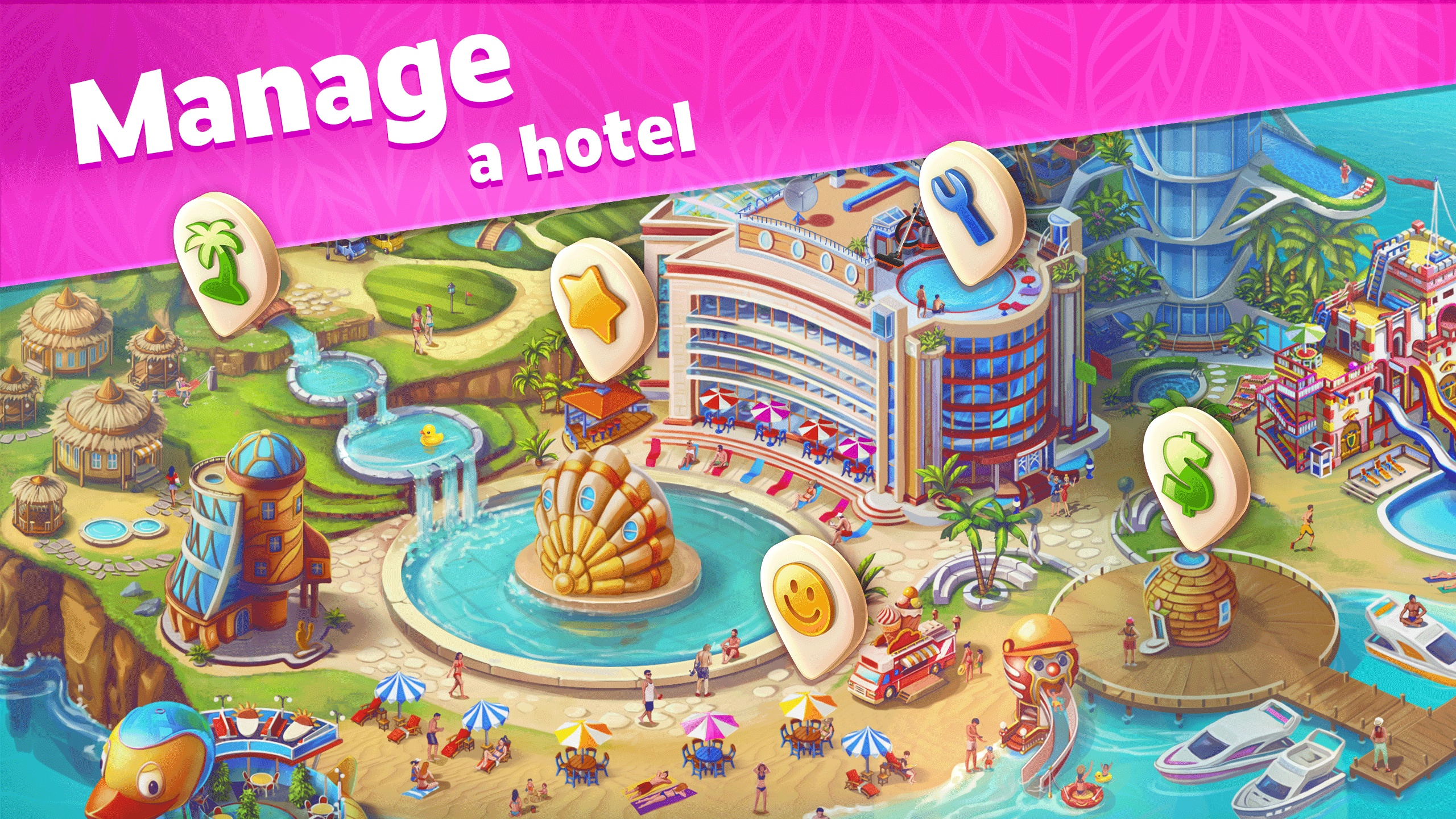 Captura de Tela do Jogo Paradise Island 2: Hotel Game