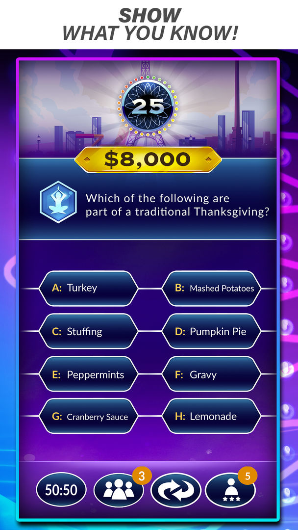 Official Millionaire Game ภาพหน้าจอเกม