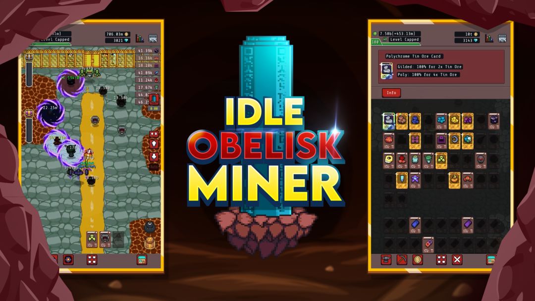 Idle Obelisk Miner 게임 스크린 샷