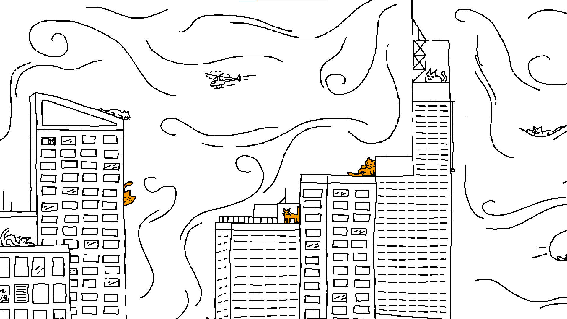 Screenshot of Looking For Cats In a Badly Drawn City