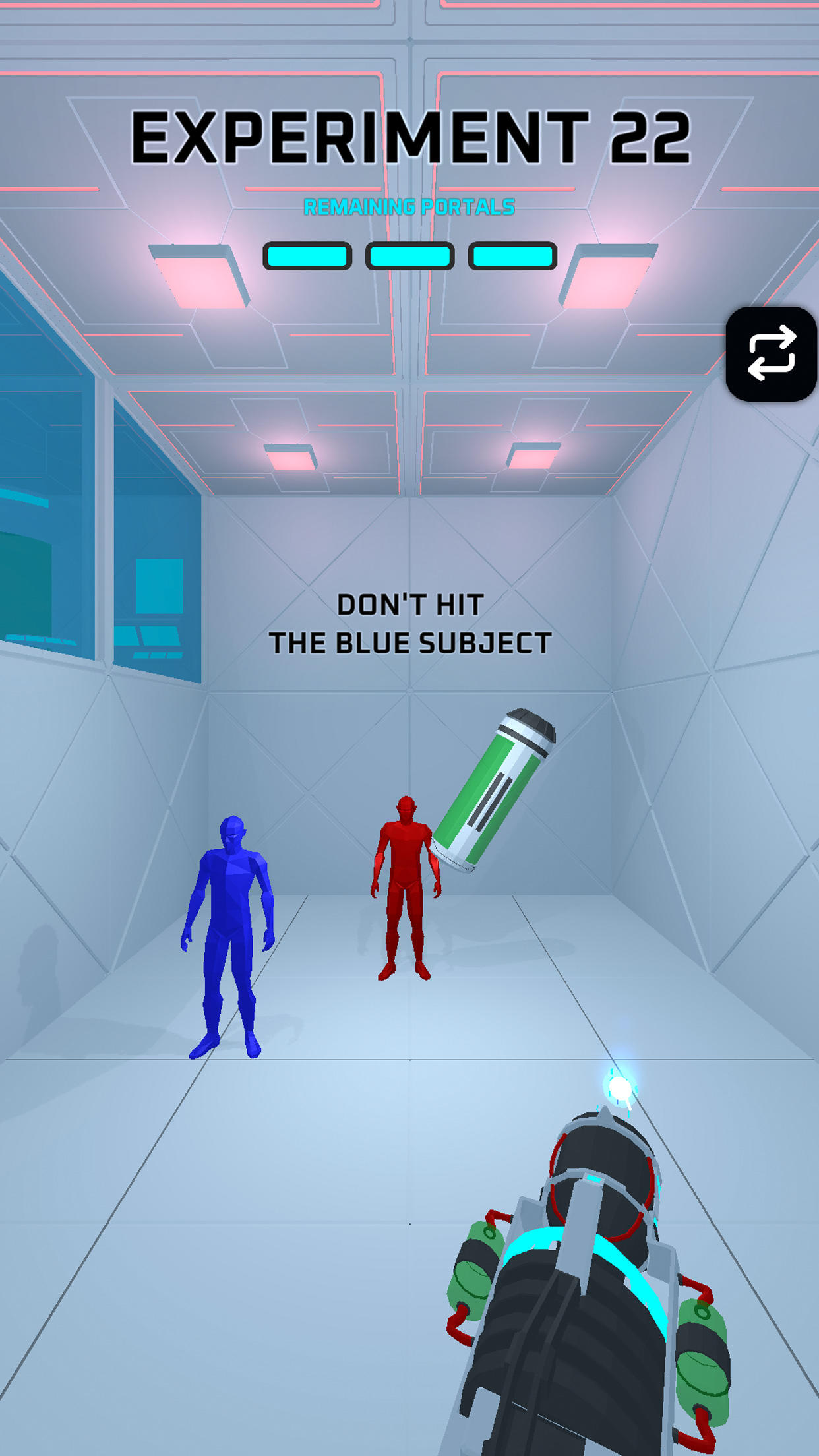 Screenshot of Portals Experiment