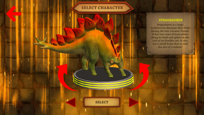 Screenshot of 劍龍 模拟 器 游戏 : 恐龙 生存 战争 3D