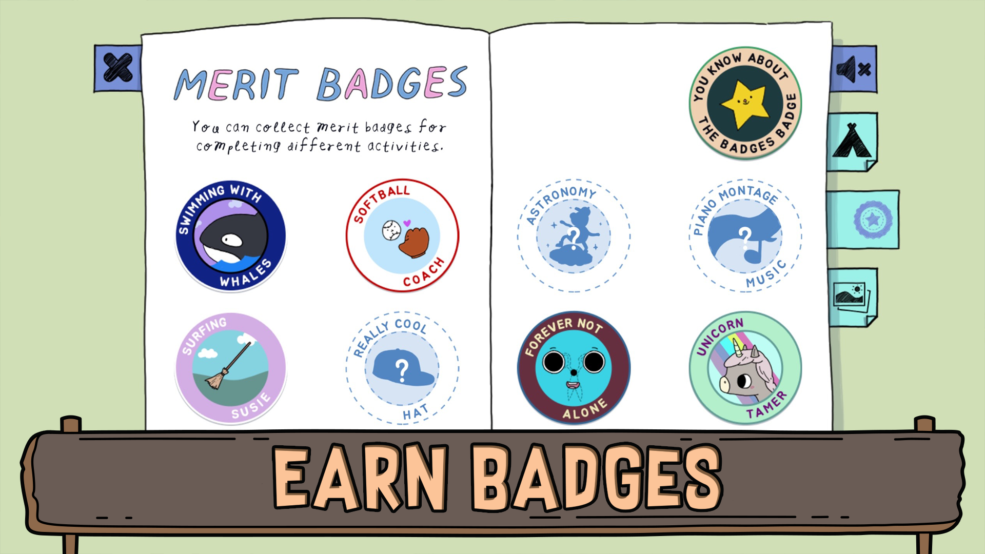 Summer Camp Island AR Game Screenshot