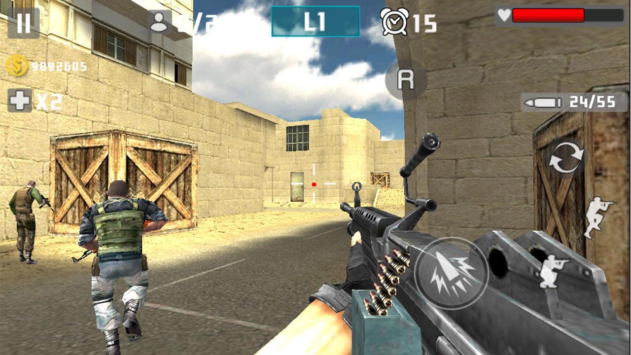 Screenshot 1 of သေနတ်ပစ်ခတ်စစ်ပွဲ 2.0.7