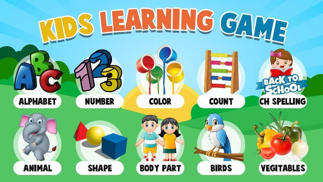 키즈 게임을 배우는 어린이 - 키즈 교육 올인원 게임 스크린 샷