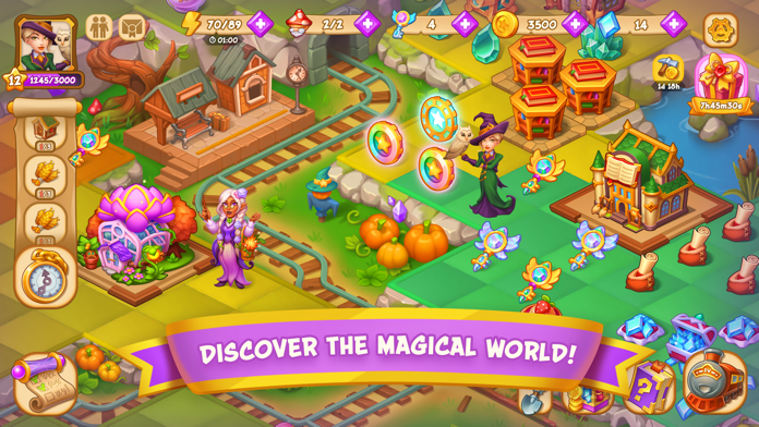 Cuplikan Layar Game Magic School - Wizard Merge