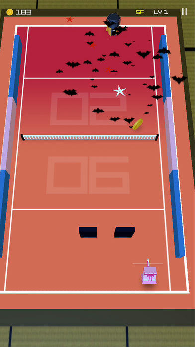 Ninja Tennis: Revenge of Pong Game Screenshot