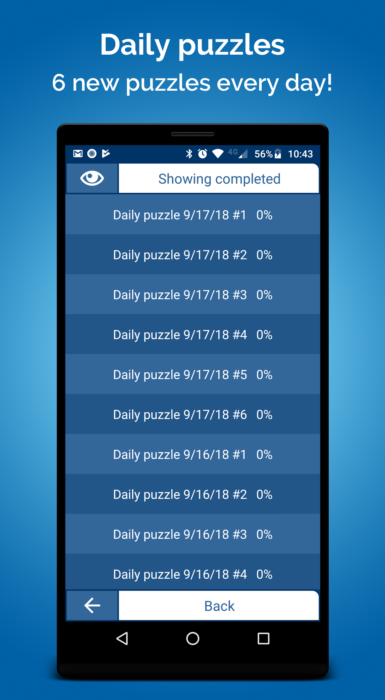 Cuplikan Layar Game Crossword Puzzle
