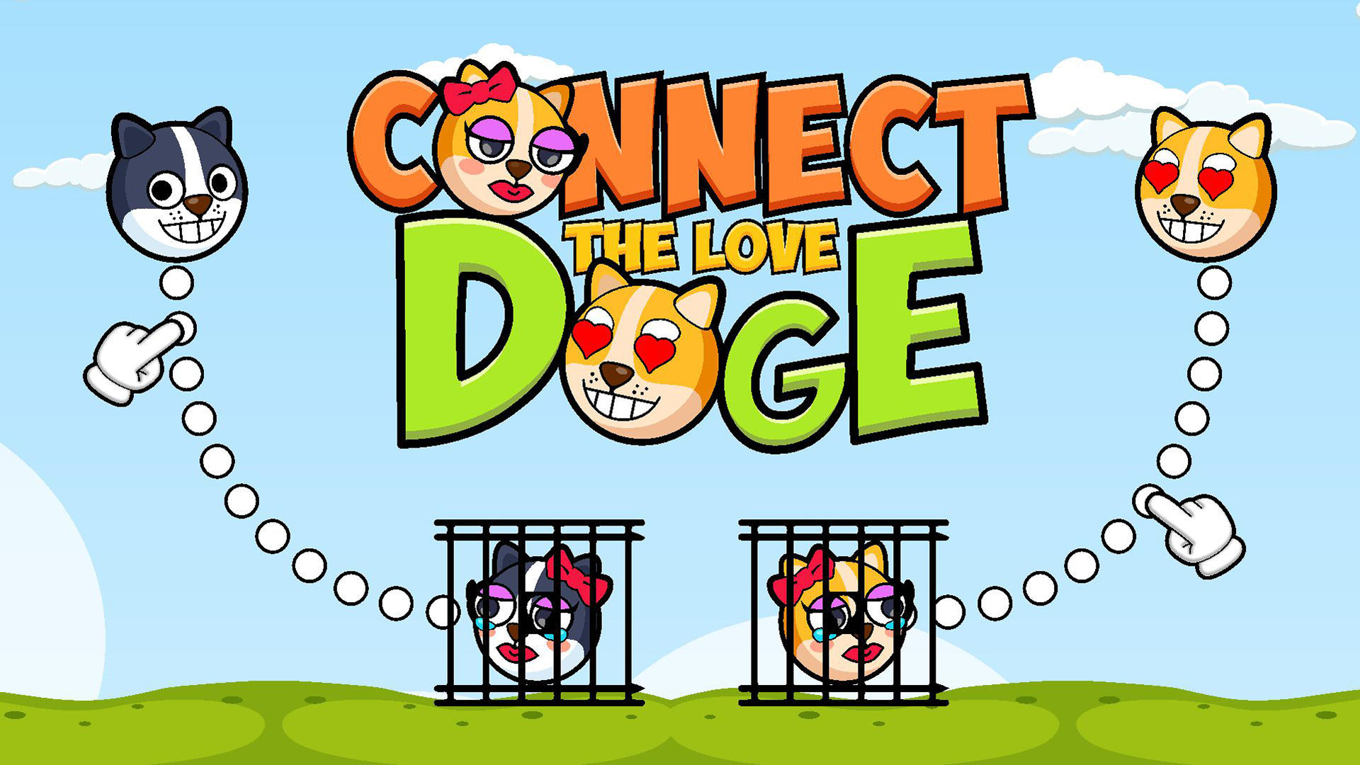 Connect Love Dog: Draw Puzzle Game Screenshot