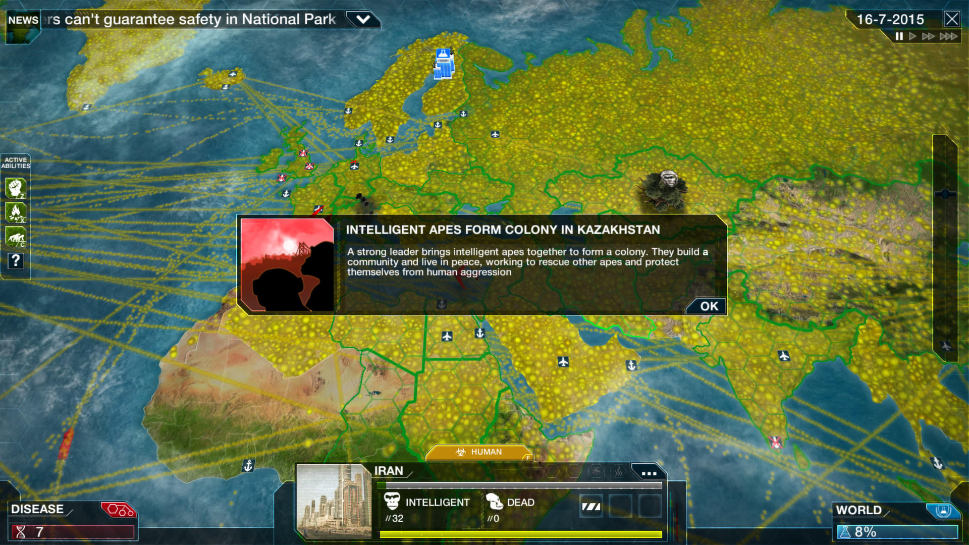 Screenshot of Plague Inc: Evolved