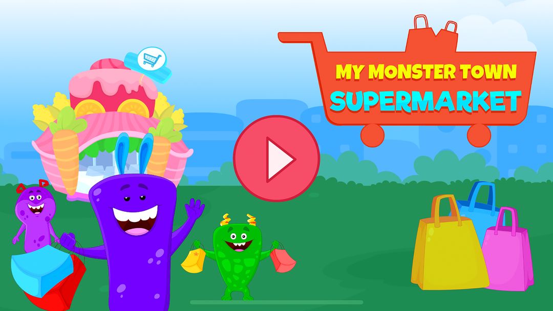 My Monster Town - Supermarket Grocery Store Games 게임 스크린 샷