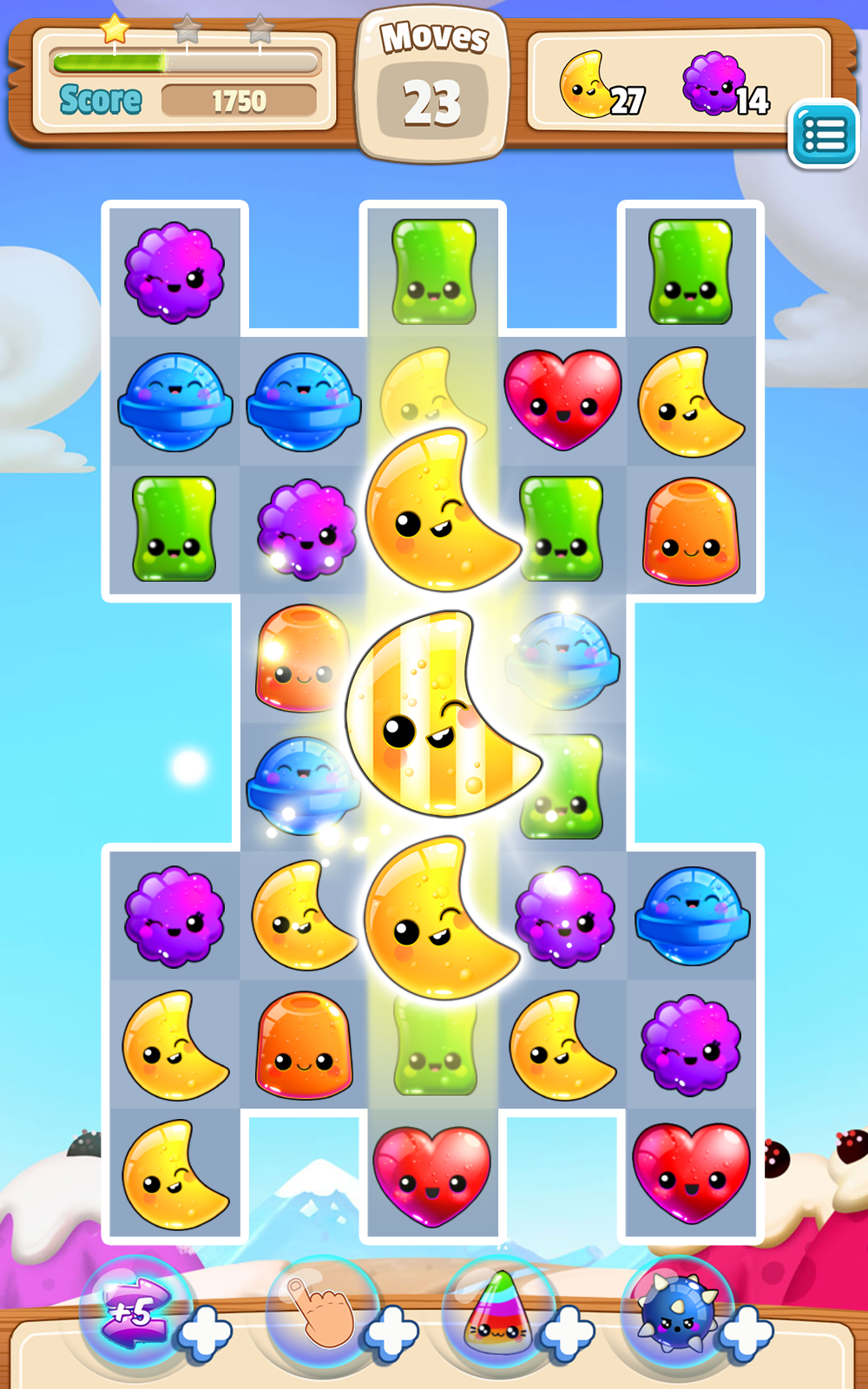 Sweet Match 3 ゲームのスクリーンショット
