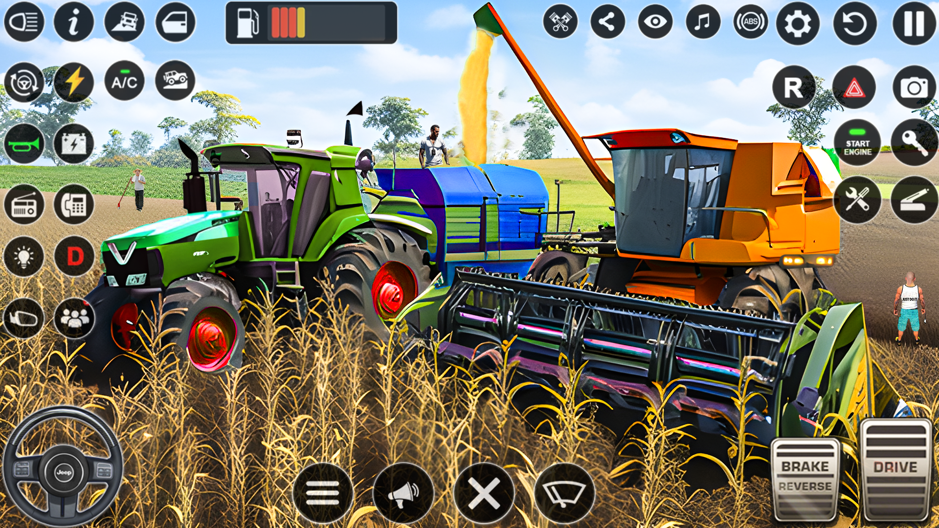 Real Tractor Driving Games 3D Game Screenshot
