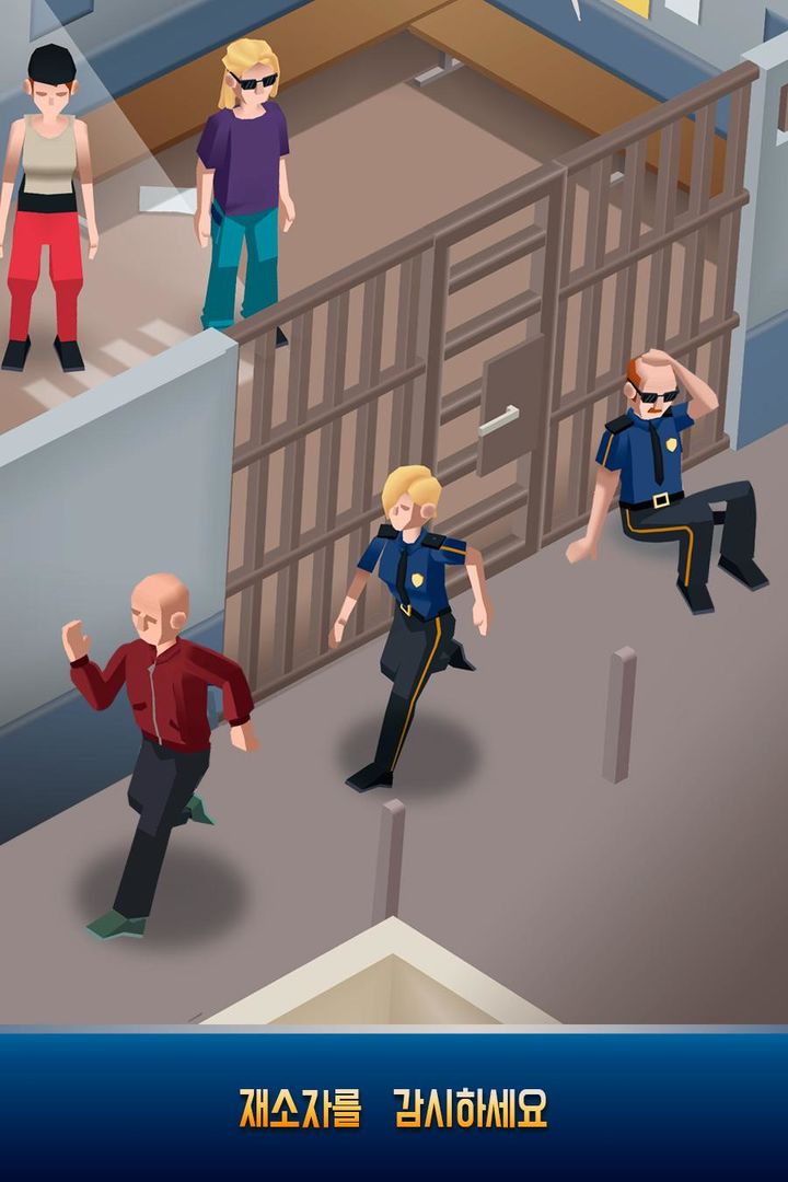 Idle Police Tycoon－경찰 게임 게임 스크린 샷