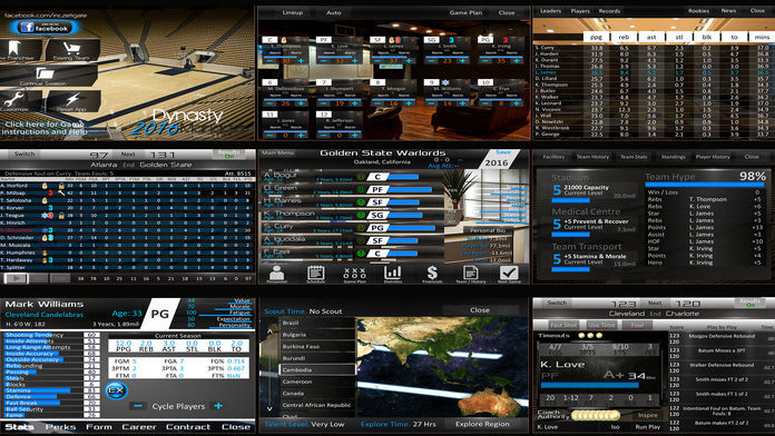 Basketball Dynasty Manager 16 screenshot game