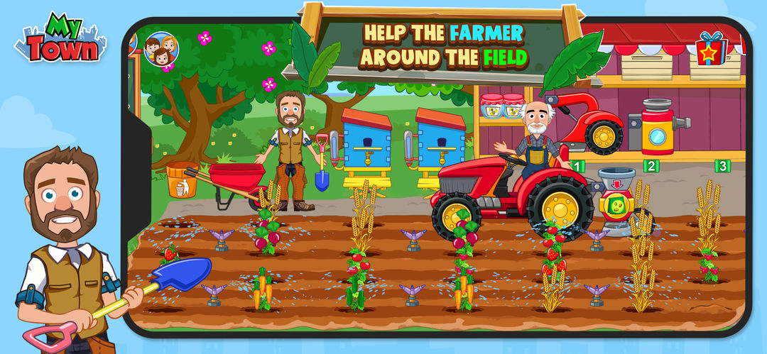 Screenshot of My Town Farm Animal game
