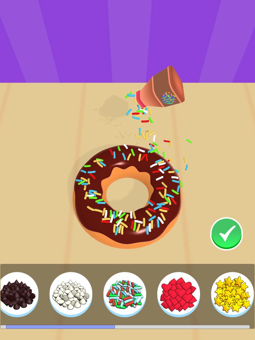 Donut Factory 3D 게임 스크린 샷