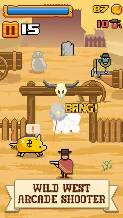 Screenshot 1 of သစ်သားအနောက် - Wild West Arcade သေနတ်သမား 