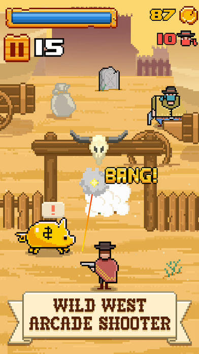 Timber West - Wild West Arcade Shooter Game Screenshot