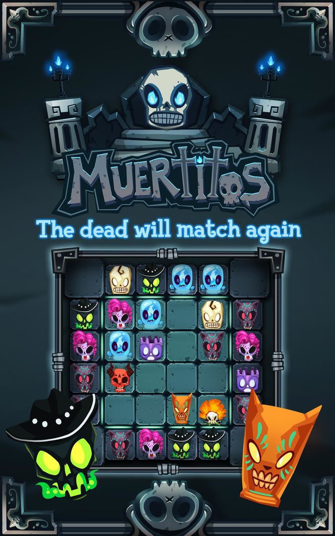 Screenshot of Muertitos a Matching Puzzle