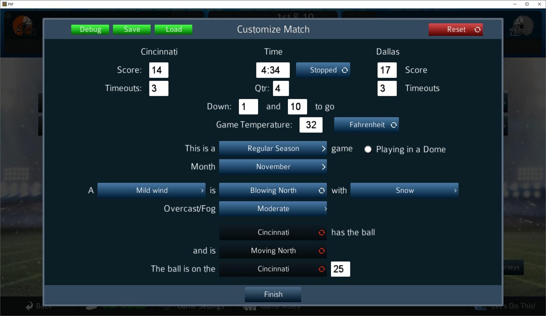 Pro Strategy Football 2025 Game Screenshot